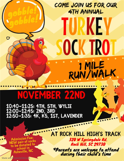 turkey sock trot